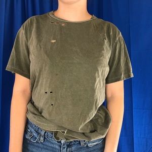 Distressed Tee Shirt Emma & Sam XS